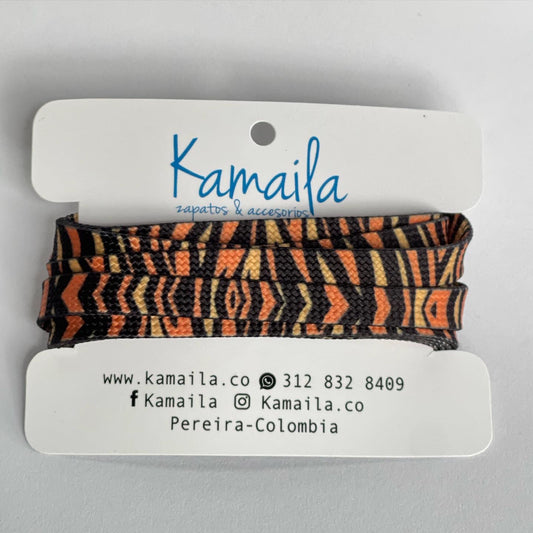 Cordones estampados animal print