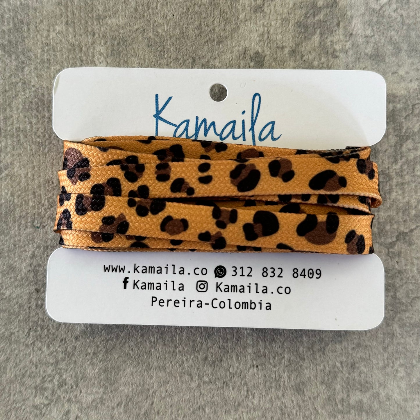 Cordones estampados animal print