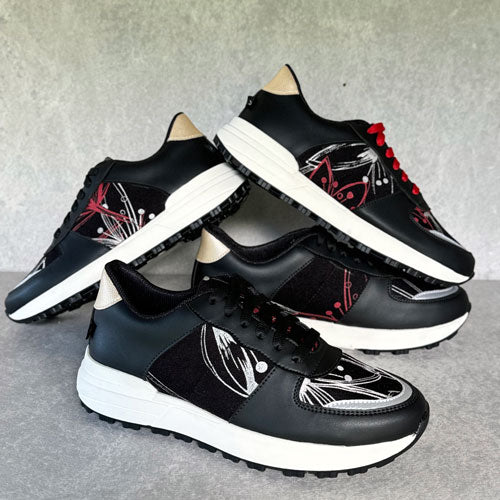 Black candle tennis shoes