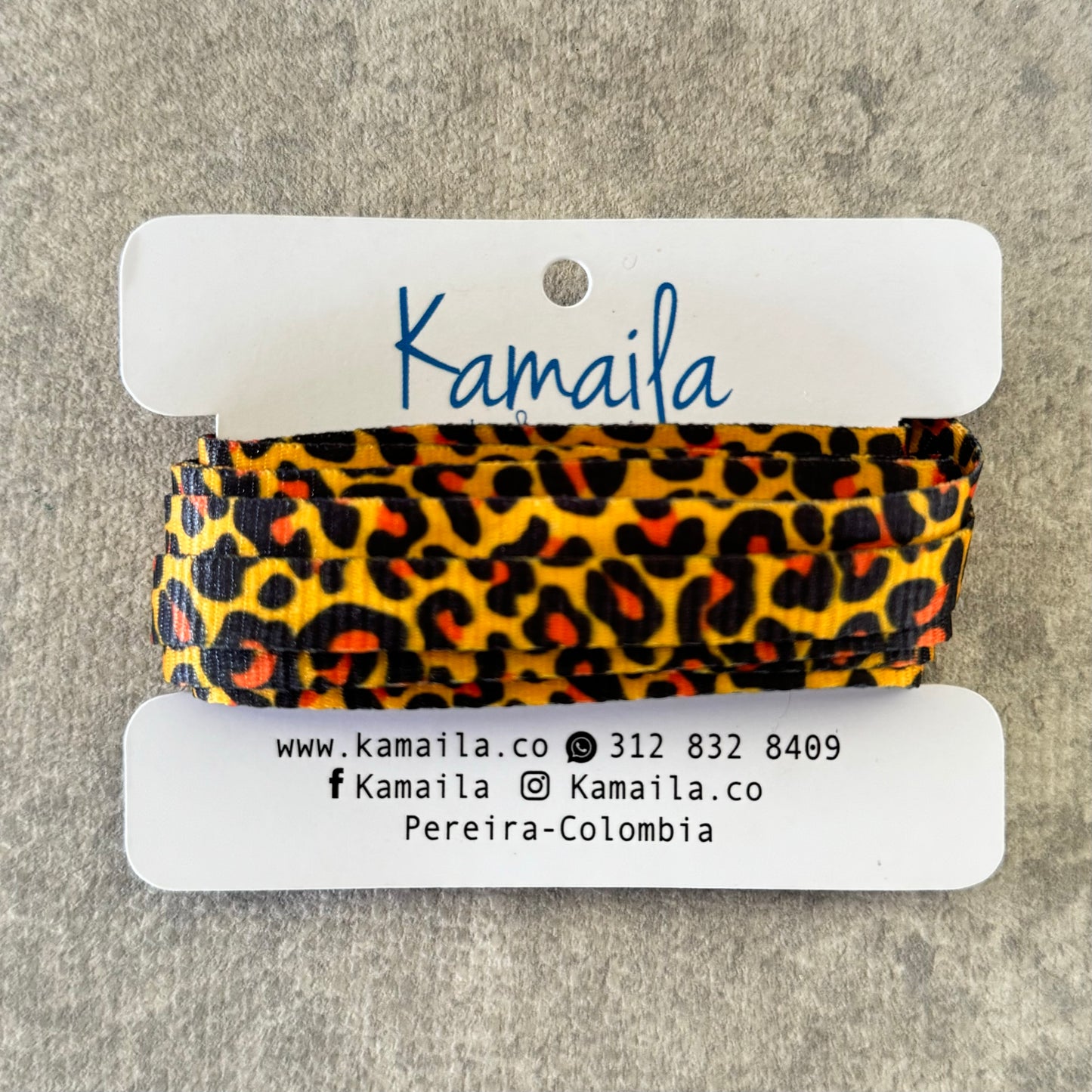 Cordones estampados animal print