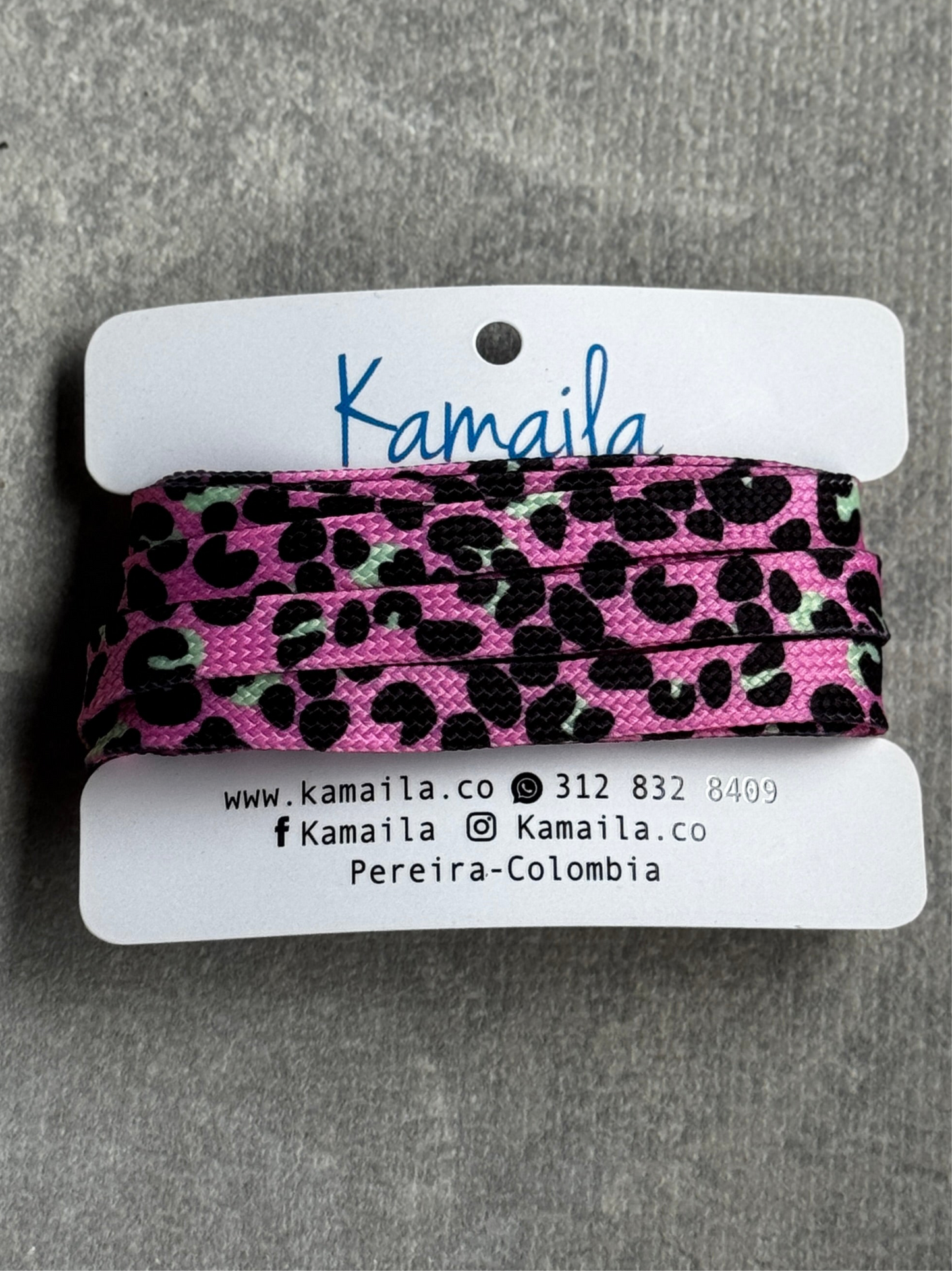 Cordones leopardo colores