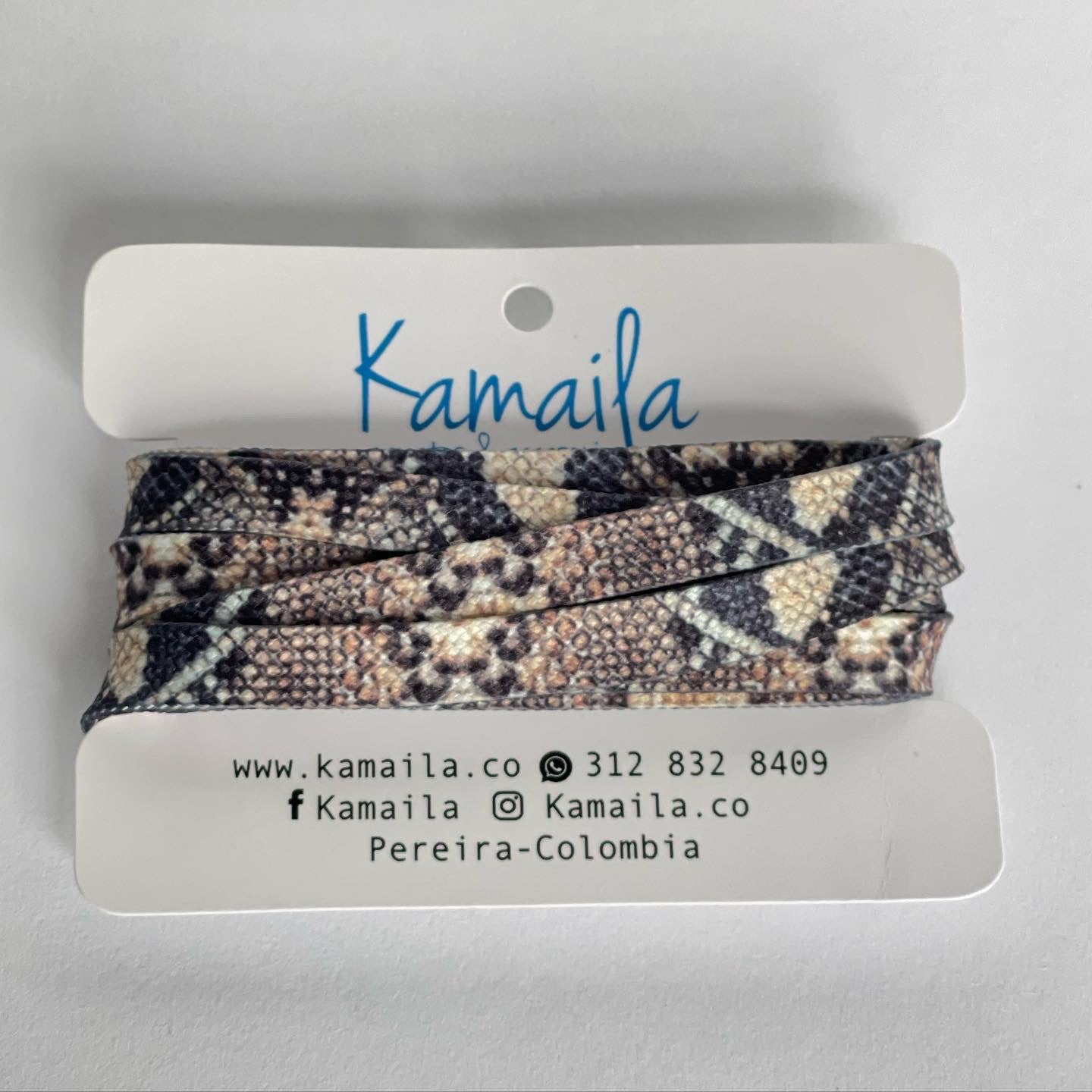 Cordones estampados animal print