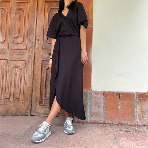 Vestido bipol negro