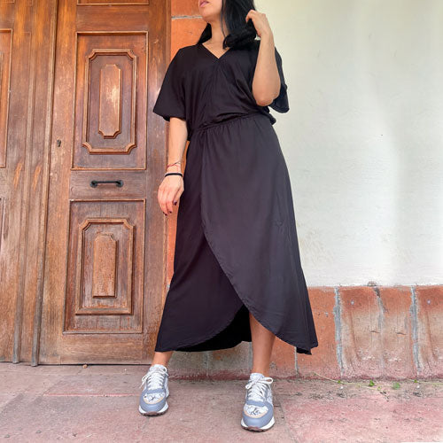 Vestido bipol negro