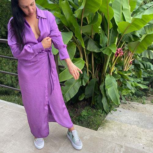 Vestido cleopatra morado