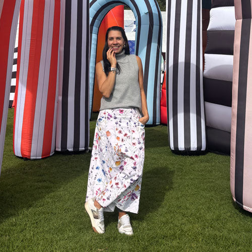 Falda Kan Kan flores