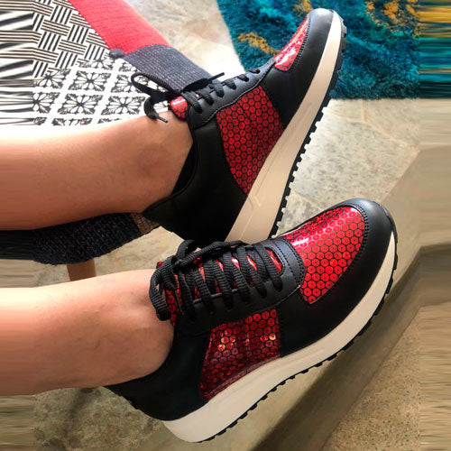 Tenis hojuelo rojo