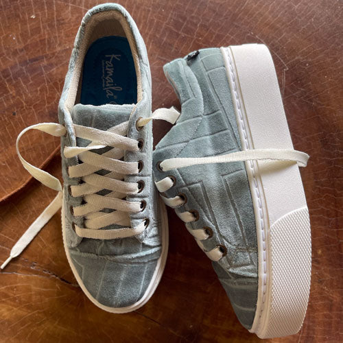 Mint green pastel sneakers
