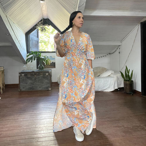 Vestido Bohemia amarillo