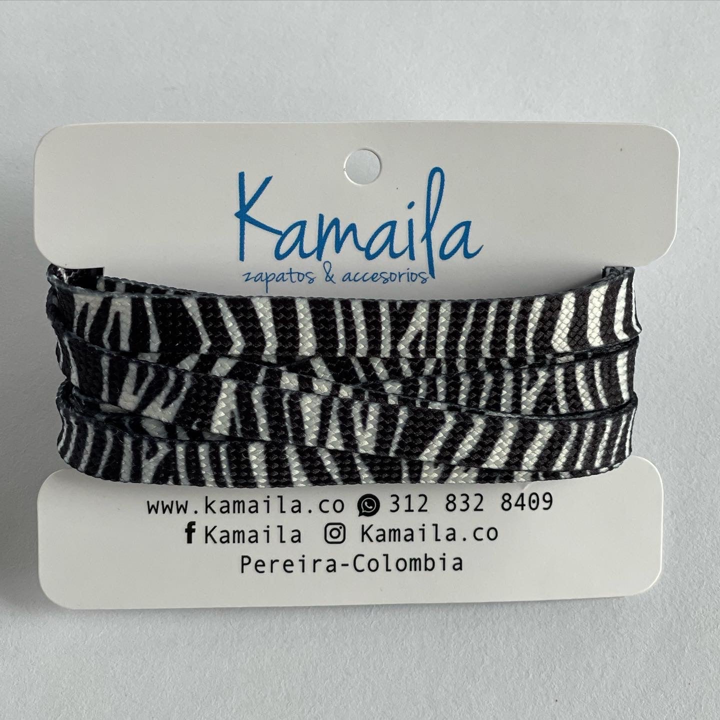 Cordones estampados animal print