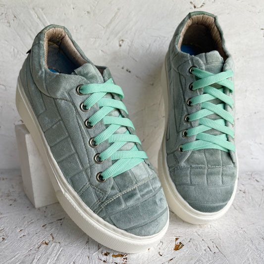 Mint green pastel sneakers
