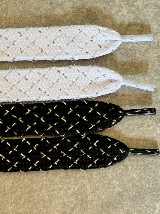 Thick glitter laces