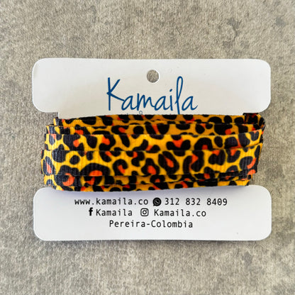 Cordones estampados animal print