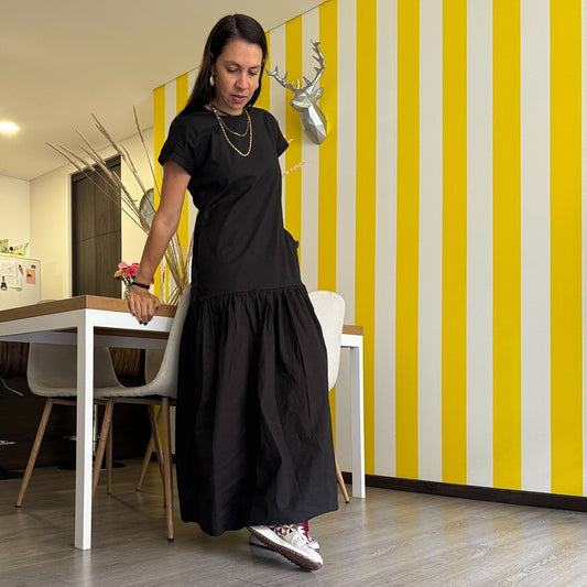 Long bamboleiro dress