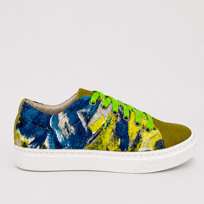 Green tennis shoes