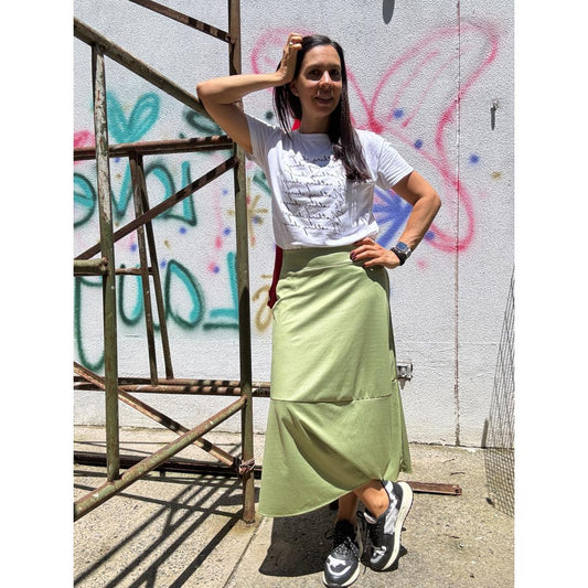 Green Swiss skirt
