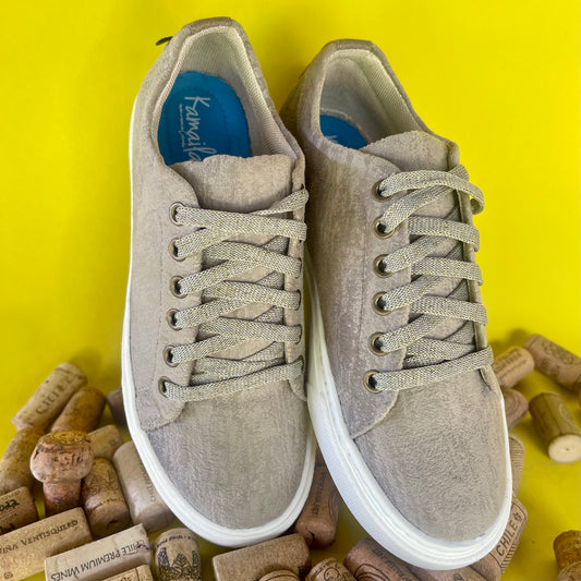 Tenis veteado gris