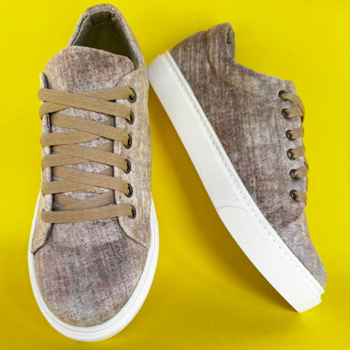 Jasper gold tennis shoes