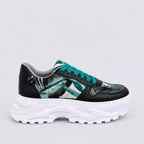 Tenis Mixtura Flores Alto