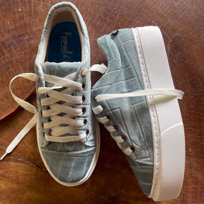Mint green pastel sneakers