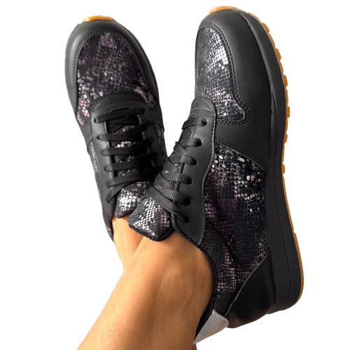 Tenis serpiente negro 🐍
