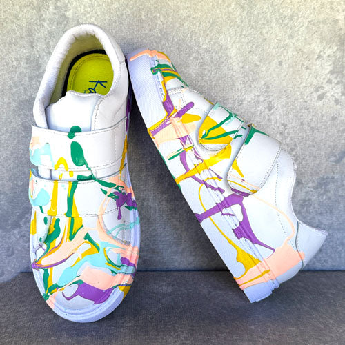 Tenis velcro pintados 36