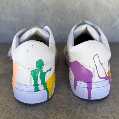 Tenis velcro pintados 36