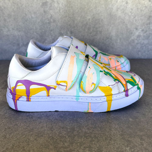 Tenis velcro pintados 36