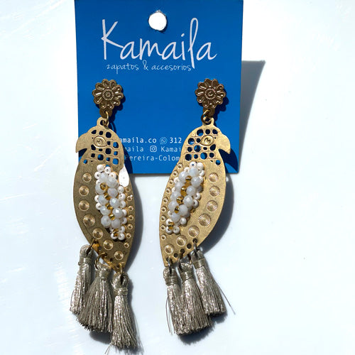 Aretes papagayos